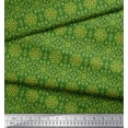 thumbnail image 3 of Soimoi Green Cotton Duck Fabric Artistic Floral Print Sewing Fabric Yard 56 Inch Wide, 3 of 3