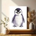 thumbnail image 6 of Adorable Penguin Watercolor Painting/Canvas Art， Suitable for Living Room， Bedroom， Office， Nursery， and Bathroom Decoration., 6 of 8