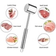 thumbnail image 3 of Double Sided Meat Kitchen Tool Aluminum Alloy Meat Household Loose Beef Chopping, 3 of 6