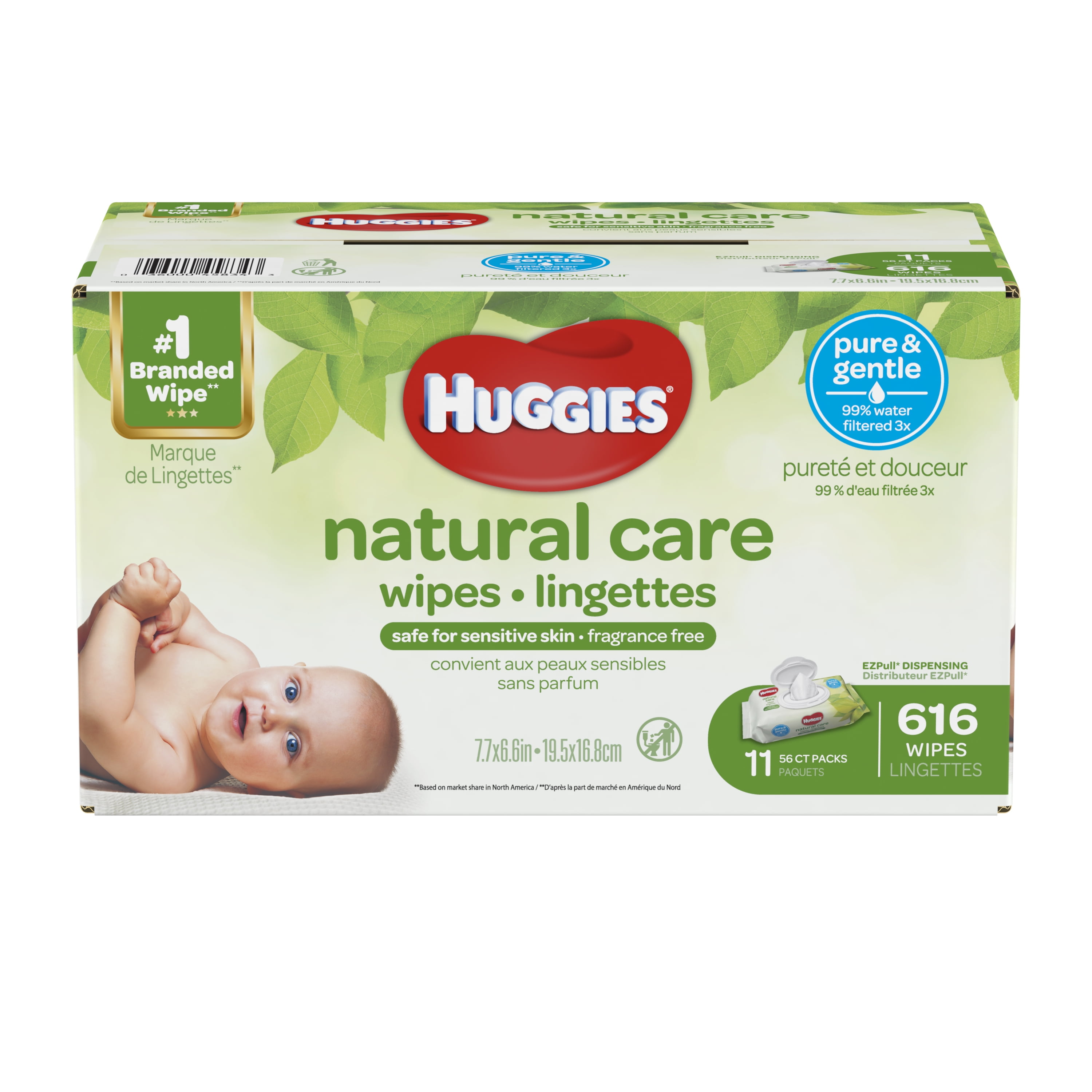 HUGGIES Natural Care Baby Wipes Pop 