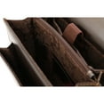 thumbnail image 6 of Deerlux QI003303 9 x 11 x 0.1 in. Leather Messenger Business Briefcase Tablet Bag, Brown - Small, 6 of 7