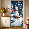 thumbnail image 6 of Cartoon Polar Bear Winter Banner Snowflakes Ice Skating Holiday Let it Snow for Winter Party Christmas Event Seasonal Decoration, 6 of 9