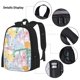 thumbnail image 3 of Balery Zebra Colourful Mochila escolar 3 en 1 para niños: mochila resistente con lonchera térmica y estuche para lápices. Mochila escolar para niños y niñas., 3 of 7