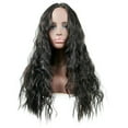 thumbnail image 2 of Guoxxzi Black Mid-length Curly Hair Simulation Wig Ladies Chemical Fiber High Temperature Silk, 2 of 3