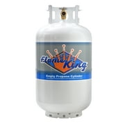 Flame King 30LB Steel Propane Tank Cylinder with Type 1 Overflow Protection Device Valve, Ships Empty, YSN-301
