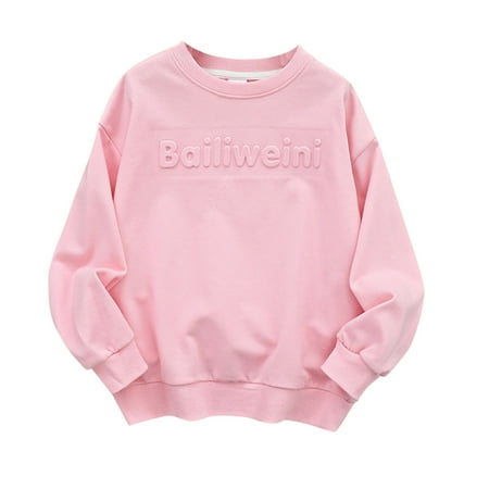 

Cute Tops for Toddler Boys Girls Long Sleeve Solid T Shirt Pullover Tops With Pocket Z4-Red 5-6 Years