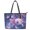 Axolotl, variant on POLERO Cat and Floral Pattern Tote Bag for Travel, PU Leather Handbag with Adjustable Strap Casual Saddle Handbag