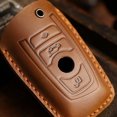 thumbnail image 4 of BUYISI Handwork Leather Car Remote Key Fob Cover Case Holder For Bmw 1 3 4 5 7 Series, 4 of 6