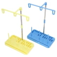 thumbnail image 2 of 2 juegos de soportes para hilo de bordar, base de plástico estable y desmontable, soporte de metal resistente para 3 carretes de costura doméstica., 2 of 14