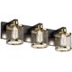 thumbnail image 1 of PHIXART Lámpara de tocador de baño 3 luces Accesorios de iluminación sobre espejo Lámparas de tocador de 20 pulgadas Bronce Diseño de linterna de malla vintage Lámpara de pared con casquillo base E26, 1 of 5