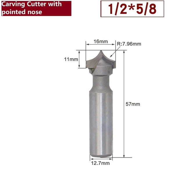 Industrial Quality Router Bits Shank Router Bit Router Bit Woodworking Hand Making A Drawer 1Pc 9.52M/16/19/22Mm Head Diameter