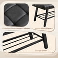thumbnail image 5 of Carolayne Bedroom Bench Seat Upholstered Ottoman Bench, Black, 5 of 8