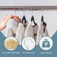 thumbnail image 3 of SONGMY 100PCS Velvet Hangers, Premium Sturdy Rotatable Clothes Hangers for Suit Shirt Pants, Space Saving Wardrobe Organization, 3 of 9