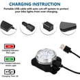 thumbnail image 2 of Rechargeable LED Bike Lights Set,4 Brightness Modes Bicycle Lights,USB Rechargeable IPX4 Water and Dirt proof Mountain Road Bike Front and Rear Light, 2 of 6