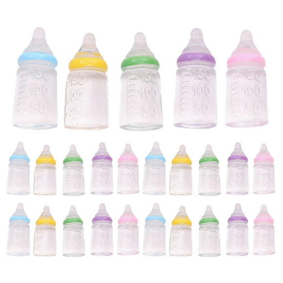 25 Pcs Biberon Miniature Mini Biberon de Lait Mini Cadeau de Fête de Baby Shower