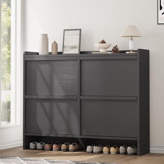 Ikea STÄLL Shoe cabinet with 3 compartments, white 2206.23262.204
