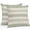 Green, Sage Green, Celadon, Seafoam, variant on Lumbar Pillow Covers 20x12 Inch Set of 2, Black Horizontal Stripes Waterproof Outdoor Pillow Covers, Modern Simple Striped Beige Decorative Cushion Pillowcases for Couch, Sofa, Bed, Garden, Patio