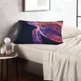 thumbnail image 5 of Plush Throw Pillow Covers, Abstract Line Turtle Pillow Cases with Invisible Zipper, Breathable Microfiber Pillow Cases Standard Size for Sleeping Bedroom Sofa Living Room 20x30, 5 of 5