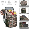 thumbnail image 3 of Sac à Dos Glacière à Imprimé Floral Rétro - Grande Capacité 20 L, Isolation Durable pour le Camping et les Sorties à la Plage, 3 of 5