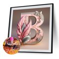 thumbnail image 2 of Pintura de diamante 5D DIY, taladro redondo completo, letra B, decoración del hogar, arte artesanal, 40x40cm, 2 of 7