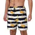 thumbnail image 2 of Daiia Gold Flamingo Mens Swim Trunks Swim Shorts Quick Dry Swim Shorts with Mesh Lining Pockets-3X-Large, 2 of 9