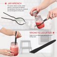 thumbnail image 3 of 7 in 1 Canning Kit Include Steamer Rack,Canning Funnel,Jar Lifter,Wrench, Tongs,Lid Lifter/Bubble Remover Tool.Suitable for easy learning and making of household mason canning, 3 of 6
