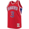 thumbnail image 2 of Men's Mitchell & Ness Allen Iverson Red Philadelphia 76ers 1996/97 Hardwood Classics Authentic Jersey, 2 of 3