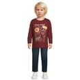 thumbnail image 3 of Garanimals Toddler Boy Long Sleeve Graphic T-Shirt, Sizes 12M-5T, 3 of 6