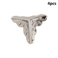 thumbnail image 1 of HEVIRGO 4Pcs 25mm Antique Triangular Corner Bracket Hardware Luggage Case Protector, 1 of 10