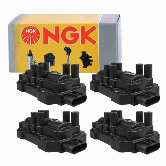 4 pc NGK 48714 Ignition Coils for 12568185 12579177 12587153 12595088 2505-301079 36-1233 673-7001 920-1066 D508A D516A D591A D599A E914 GN10408 IC554 UF-434 UF434 Spark Plug Wire Boot