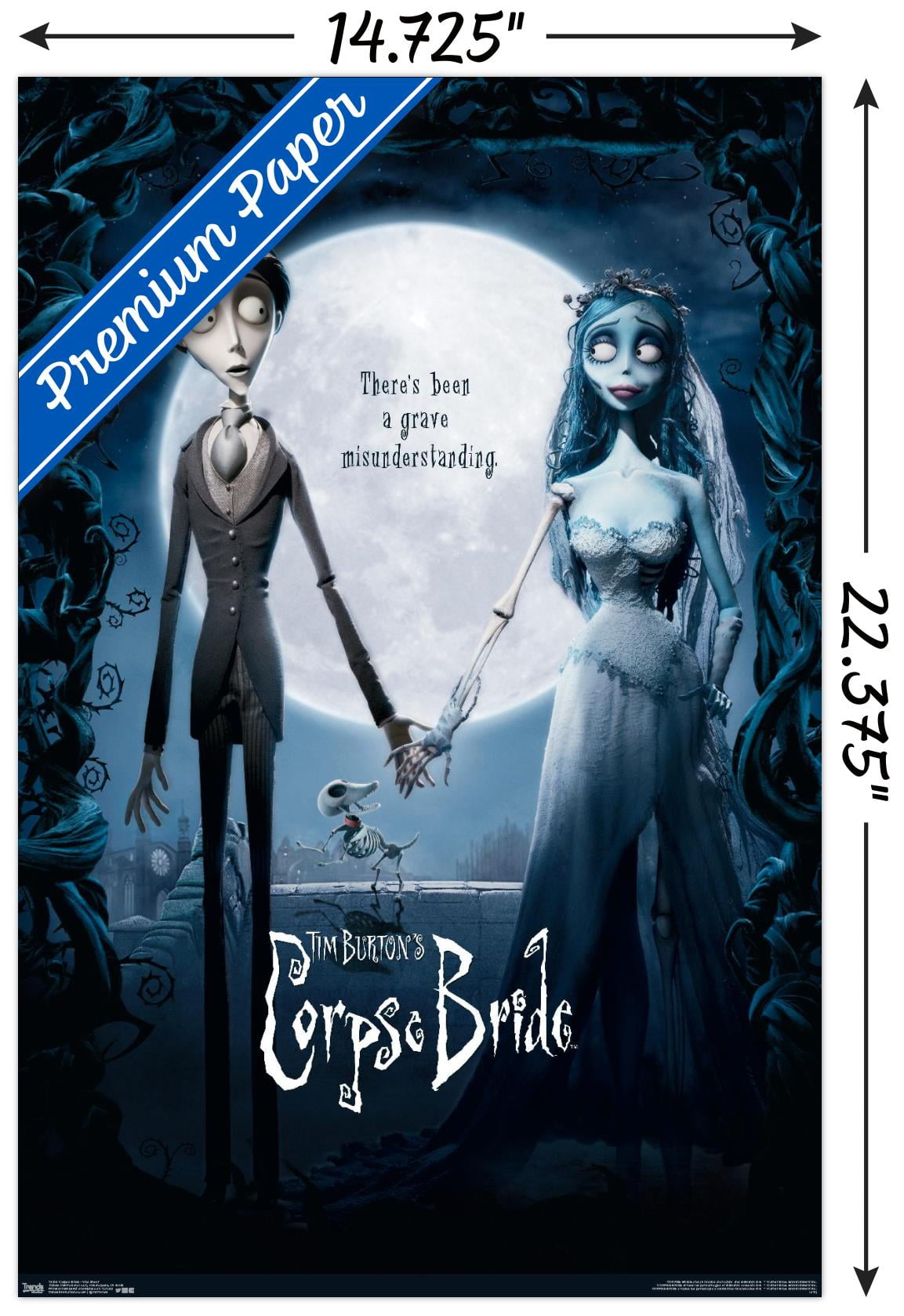 Tim Burton's The Corpse Bride - One Sheet Wall Poster, Tim Burton's The Corpse Bride - One Sheet Wall Poster,