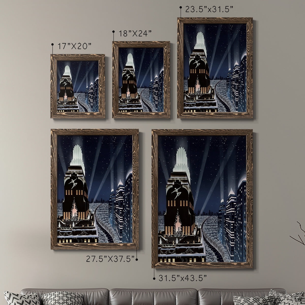 Rooftop Serenade - Premium Framed Canvas 2 Piece Set - Ready to Hang