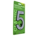 thumbnail image 5 of (5 pack) HY-KO 4" Reflective Plastic Modern Number 5, 5 of 9