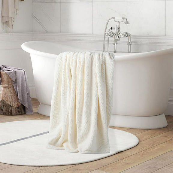 Extra-Large Coral Fleece Bath Towels, 90x170cm Luxury Thick Bath Sheets for Shower, Bathroom Jumbo Bath Sheet Towels, Super Soft Absorbent, Skin-friendly, Comfortable