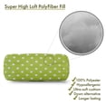 thumbnail image 2 of Majestic Home Goods Decorative Lime Small Polka Dot Round Bolster Pillow, 2 of 6