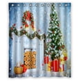 thumbnail image 1 of EREHome A room with a fireplace and Christmas tree Shower Curtain Bathroom Waterproof Home Decor 60x72 Inch, 1 of 1
