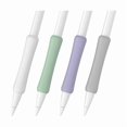 thumbnail image 1 of LinQingQ 4 Pack Silicone Grip Compatible with Apple Pencil 1st Generation Ergonomic iPencil Grip Holder Comfortable Writing & Precise Control (White/Lavender/Matcha/Gray), 1 of 1