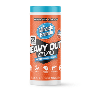 MiracleWipes for Heavy Duty Cleaning 30 count
