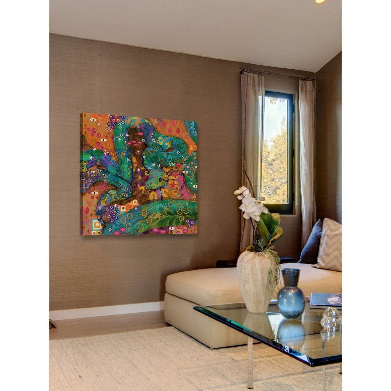 "Multi Colored Boa" Painting Print on Wrapped Canvas