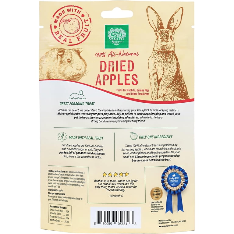 Small Pet Select Dried Apple Slices, 2 oz photo 4