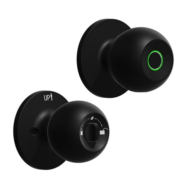 Smart Lock Fingerprint Door Knob Rechargeable Keyless Entry with Keys Control for Bedrooms Cloakroom ,Easy to Operate