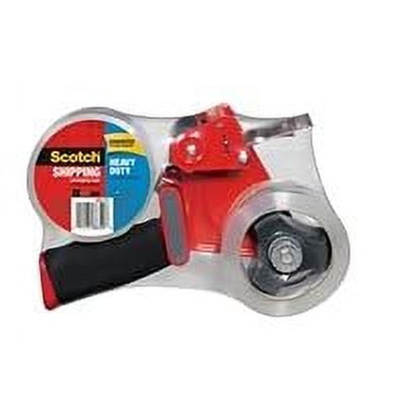 Scotch Packaging Tape Dispenser with Two Rolls of Tape, 1.88" x 54.6 yds.2 — Residential Use, Standard Application