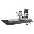 thumbnail image 1 of AQUOS 10.2ft Inflatable Pontoon Boat with Haswing 24V 85LBS Transom Trolling Motor, 1 of 9