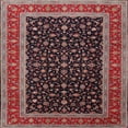 thumbnail image 1 of Ahgly Company Machine Washable Indoor Square Traditional Deep Red Area Rugs, 4' Square, 1 of 7