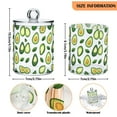 thumbnail image 5 of Yayeee 2 Pack Qtip Holder Bathroom Cotton Swab Canister with Lid Clear Dispenser Set, Avocado, 5 of 6