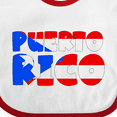 thumbnail image 4 of Inktastic Puerto Rico Flag in Text Boys or Girls Baby Bib, 4 of 4