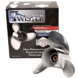 Michigan Wheel Twister Boat Propeller 13 3/4 X 13P | Right Hand Aluminum 3-Blade Prop 6 thumbnail image