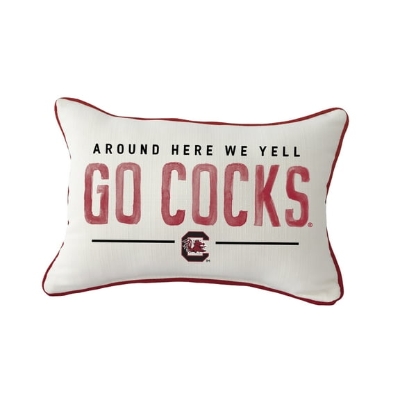 Little Birdie  South Carolina Gamecocks Rectangular Piped Pillow