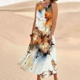 thumbnail image 2 of Midsumdr Sundresses for Women 2025 Summer Casual Flowy Loose Plus Size Dresses with Pockets Fashion Boho Floral Printed Sleeveless Round Neck Maxi Dresses, 2 of 5