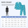 thumbnail image 4 of Susaid Hippo In Water Head Print Men's Long Sleeve Pajama Set, Two-Piece Button-Down Loungewear PJs Set, Comfortable Sleepwear for Relaxation-XX-Large, 4 of 7